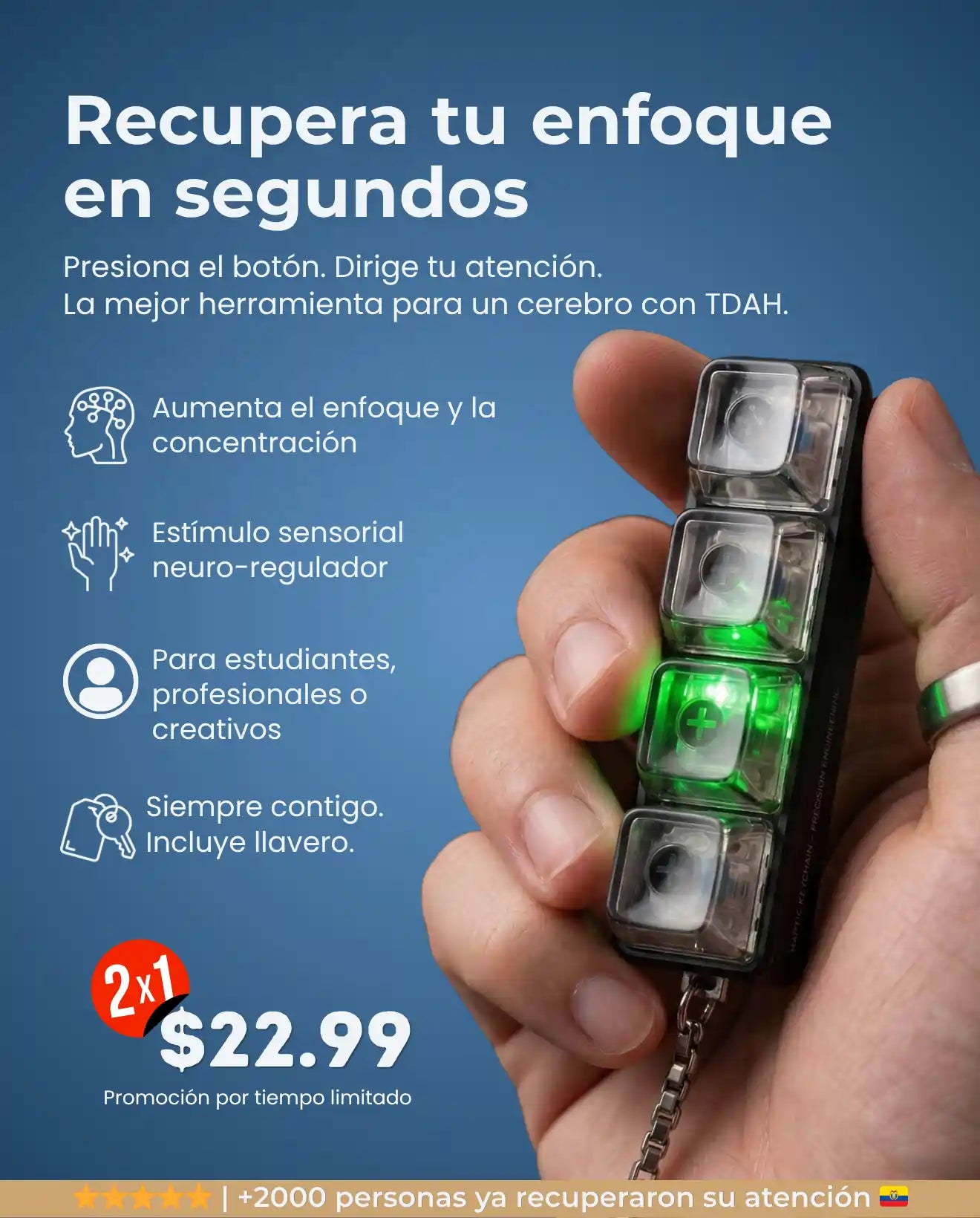 OFERTA 2X1: Alpha Key para TDAH