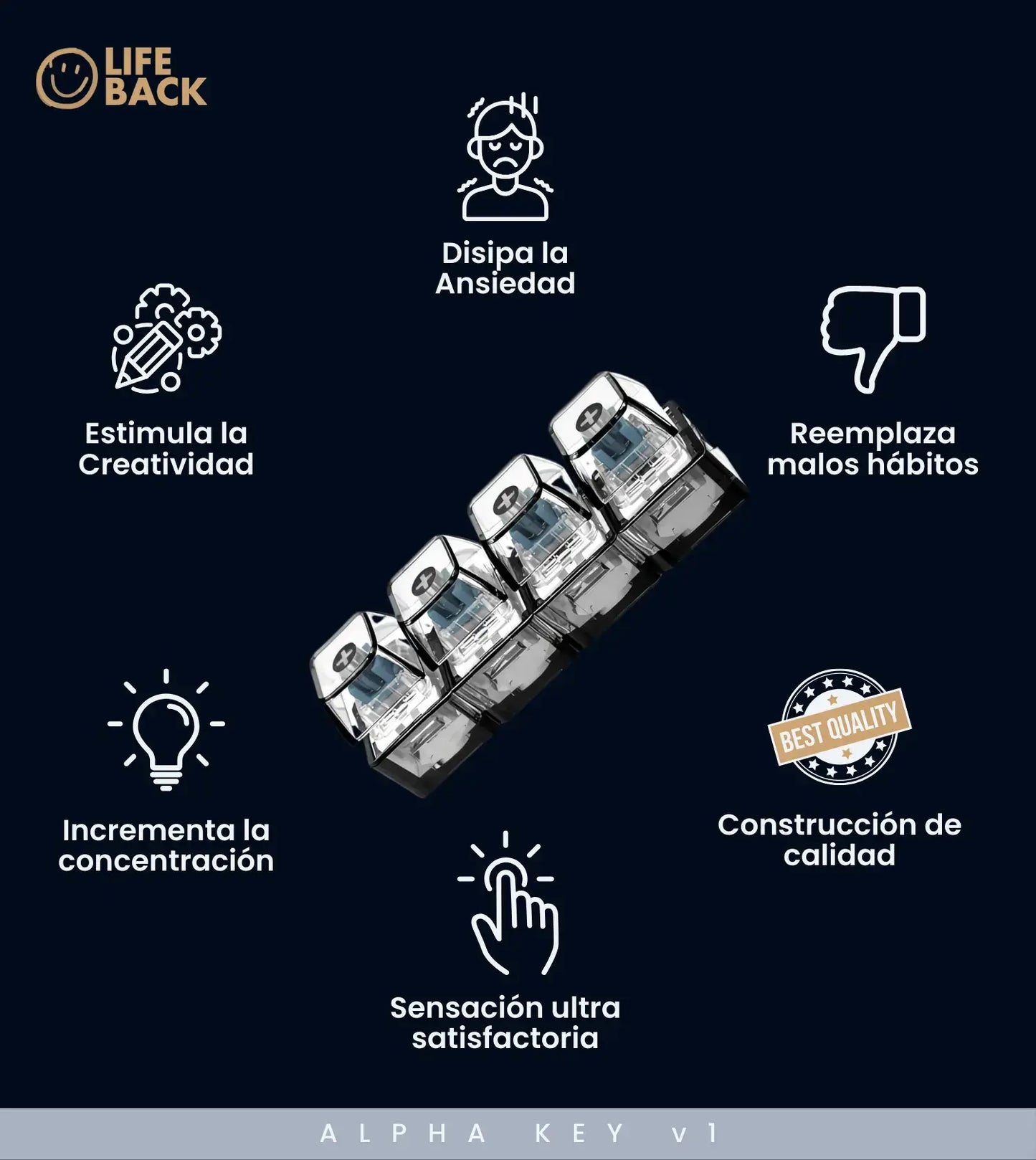 ALPHA KEY v1 - Teclado Sensorial